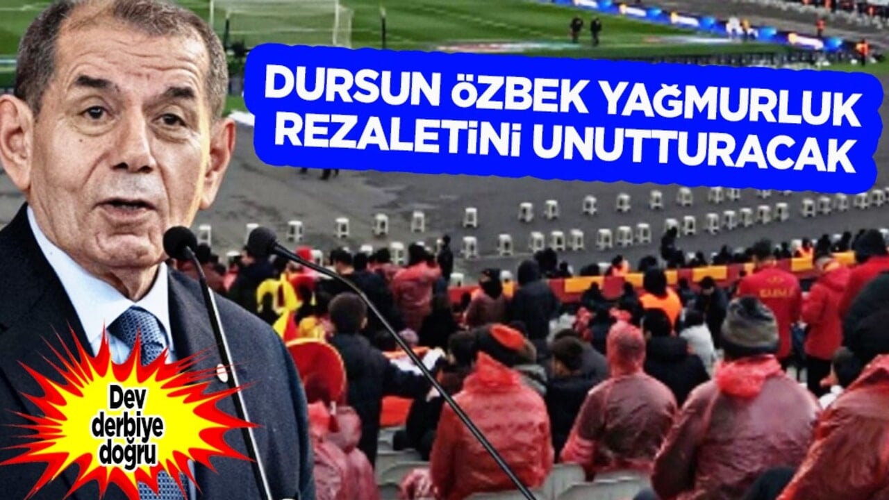 Süper Kupa'da yaşanmıştı... Dursun Özbek yağmurluk rezaletini unutturacak