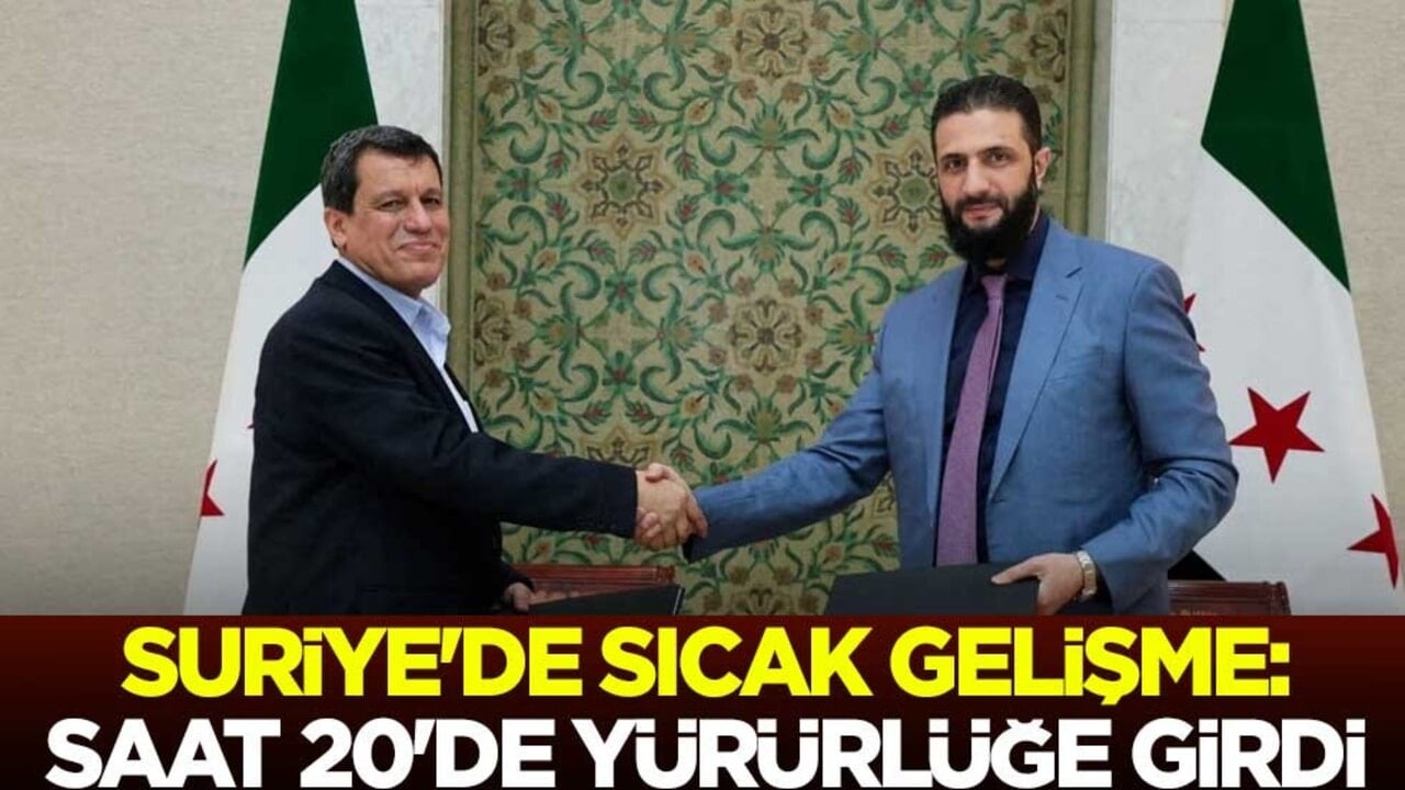 Suriye hükümeti ve YPG/SDG anlaşmaya vardı