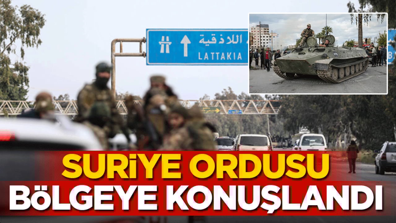 Suriye ordusu bölgeye konuşlandı