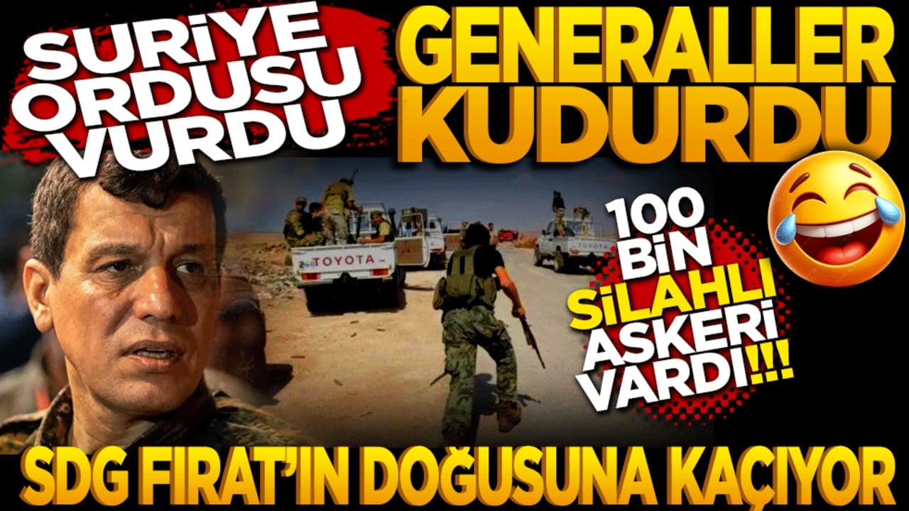 Suriye ordusu vurdu, emekli generaller kudurdu! SDG paçavrasını topladı: Fırat'ın doğusuna kaçıyorlar!