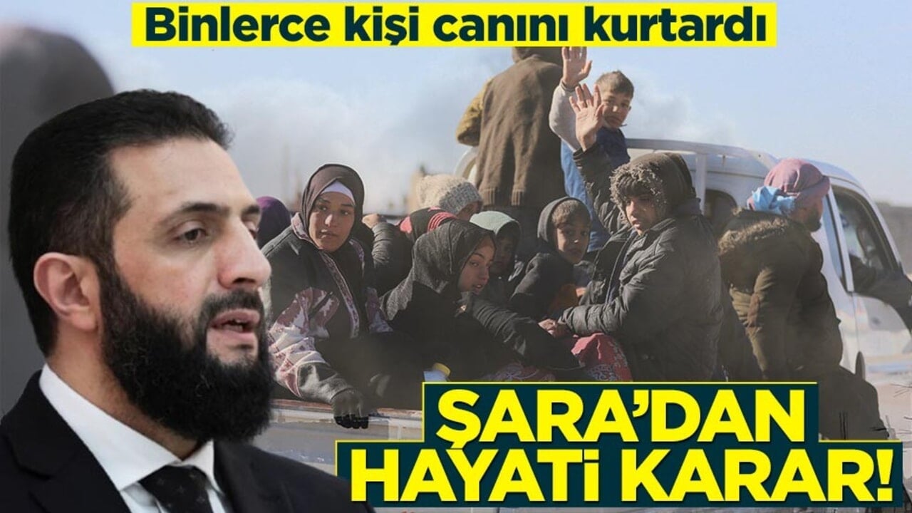 Suriye ordusundan hayati karar! Binlerce kişi canını kurtardı