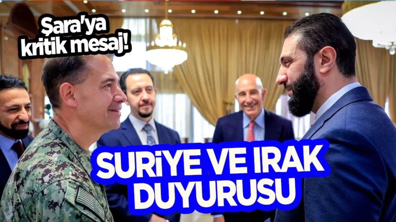 Suriye ve Irak duyurusu: ABD ordusundan Şara'ya kritik mesaj... Rolü içtenlikle takdir ediyoruz...