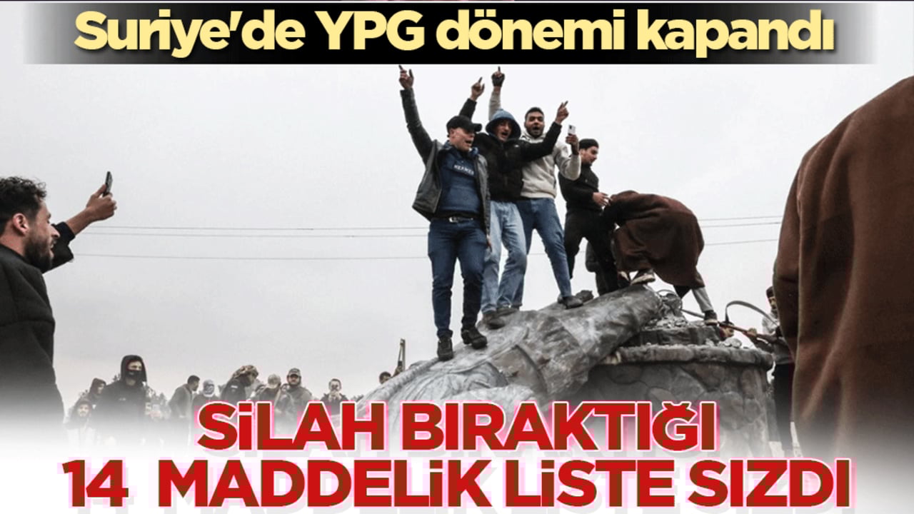 Suriye'de YPG dönemi kapandı! Silah bıraktığı 14 maddelik liste sızdı: Petrol sahaları ve sınırlar devredildi