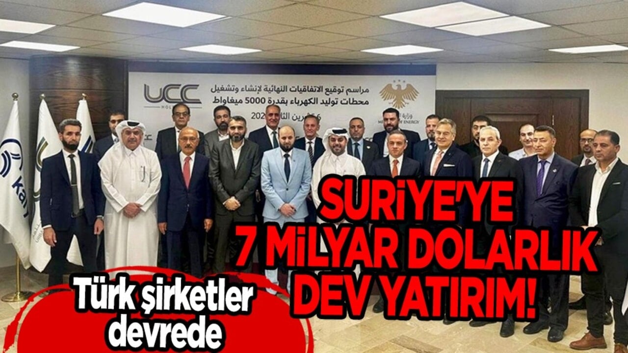 Suriye'ye 7 milyar dolarlık dev yatırım! Türkiye devrede: Katar'dan UCC ve ABD'den imza