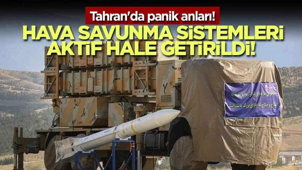 Tahran'da panik anları! Hava savunma sistemleri aktif hale getirildi!