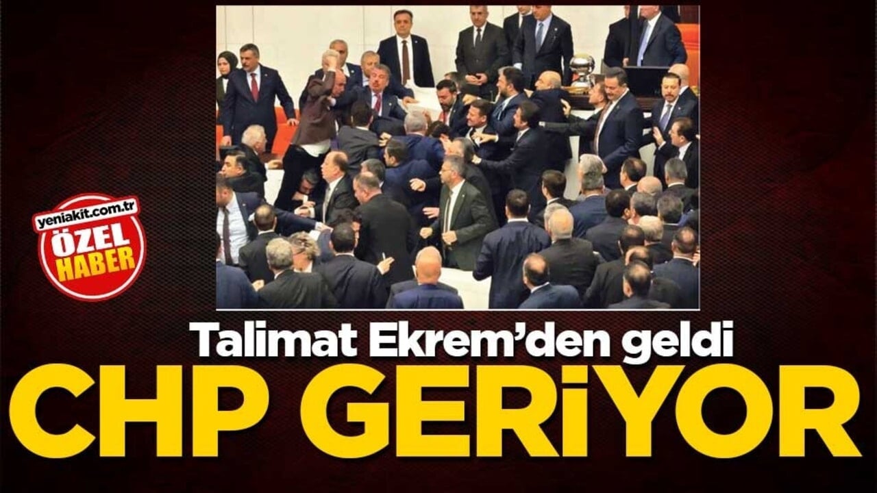Talimat Ekrem'den geldi! CHP geriyor