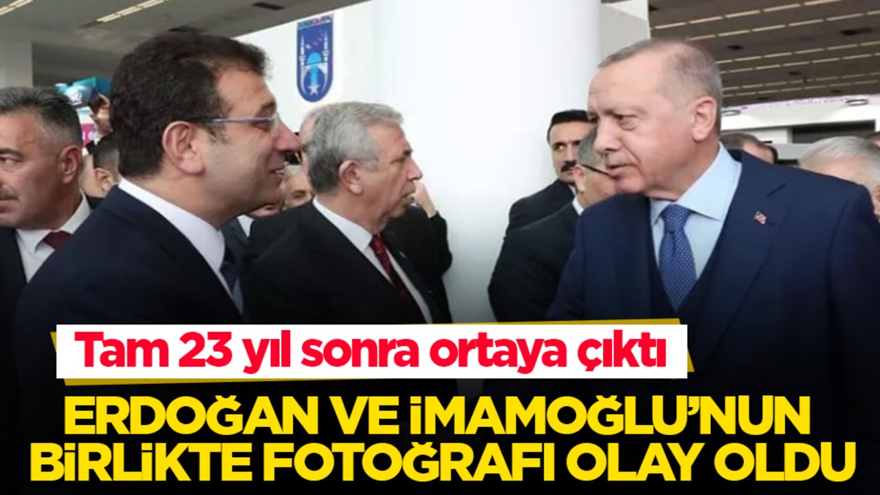 Tam 23 yıl sonra ortaya çıktı! Erdoğan ve İmamoğlu’nun birlikte fotoğrafı olay oldu