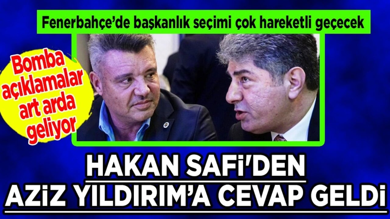 Tarih bie vermişlerdi: Hakan Safi'den onay yok: Aziz Yıldırım'a cevap geldi