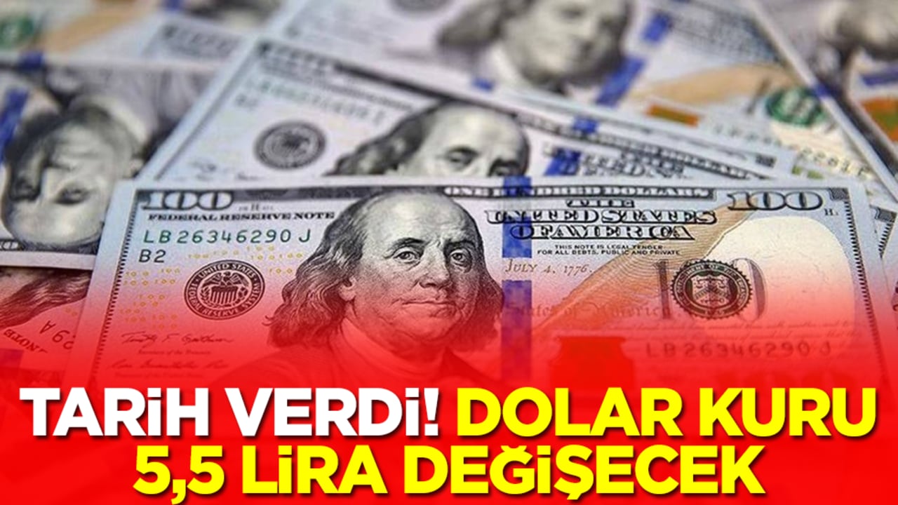 Tarih verdi: Dolar kuru 5,5 lira değişecek