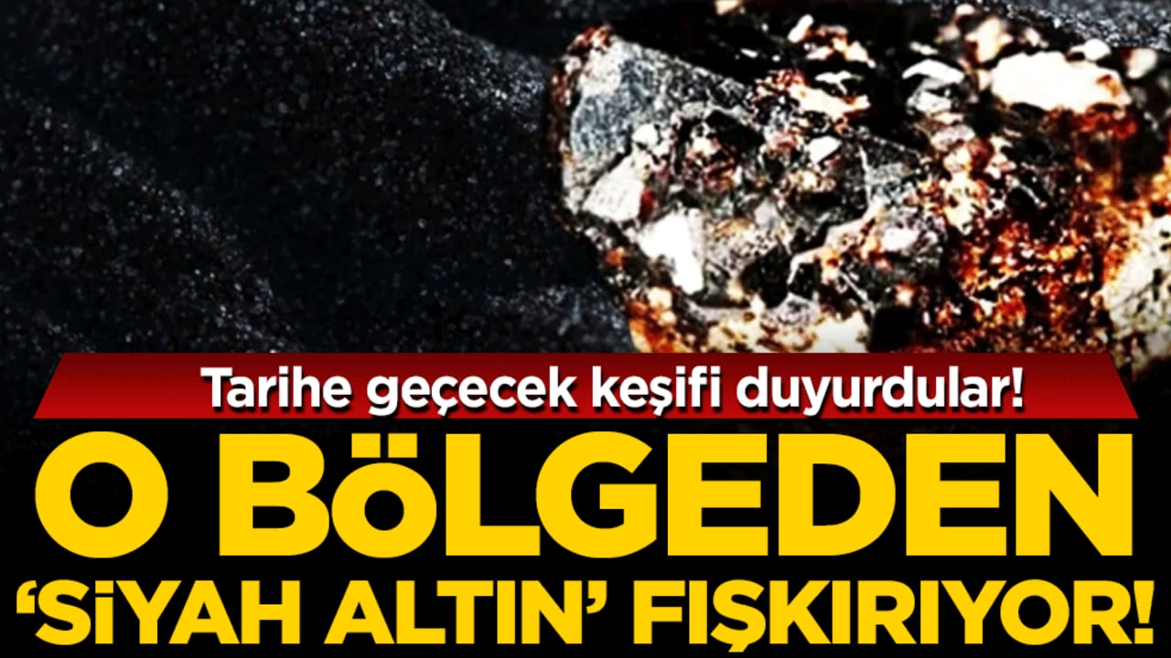 Tarihe geçecek keşifi duyurdular: Bölgeden 'siyah altın' fışkırıyor!