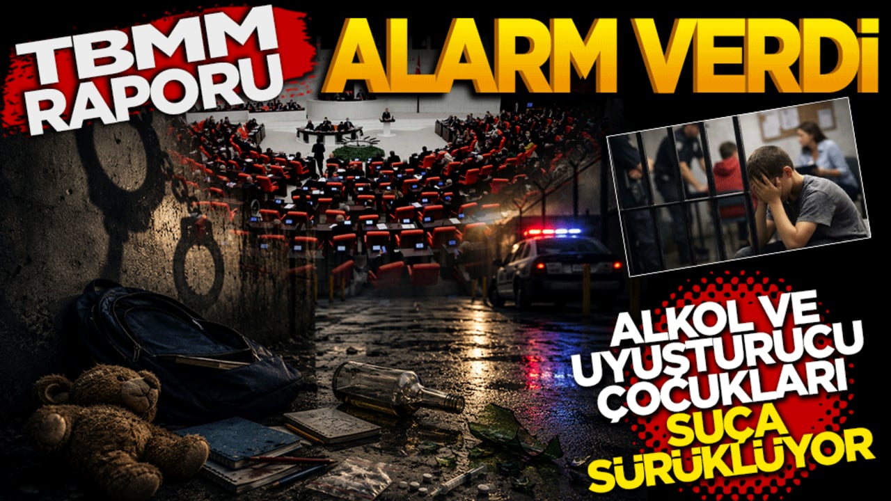 TBMM Raporu Alarm Verdi: Alkol ve Uyuşturucu Çocukları Suça Sürüklüyor