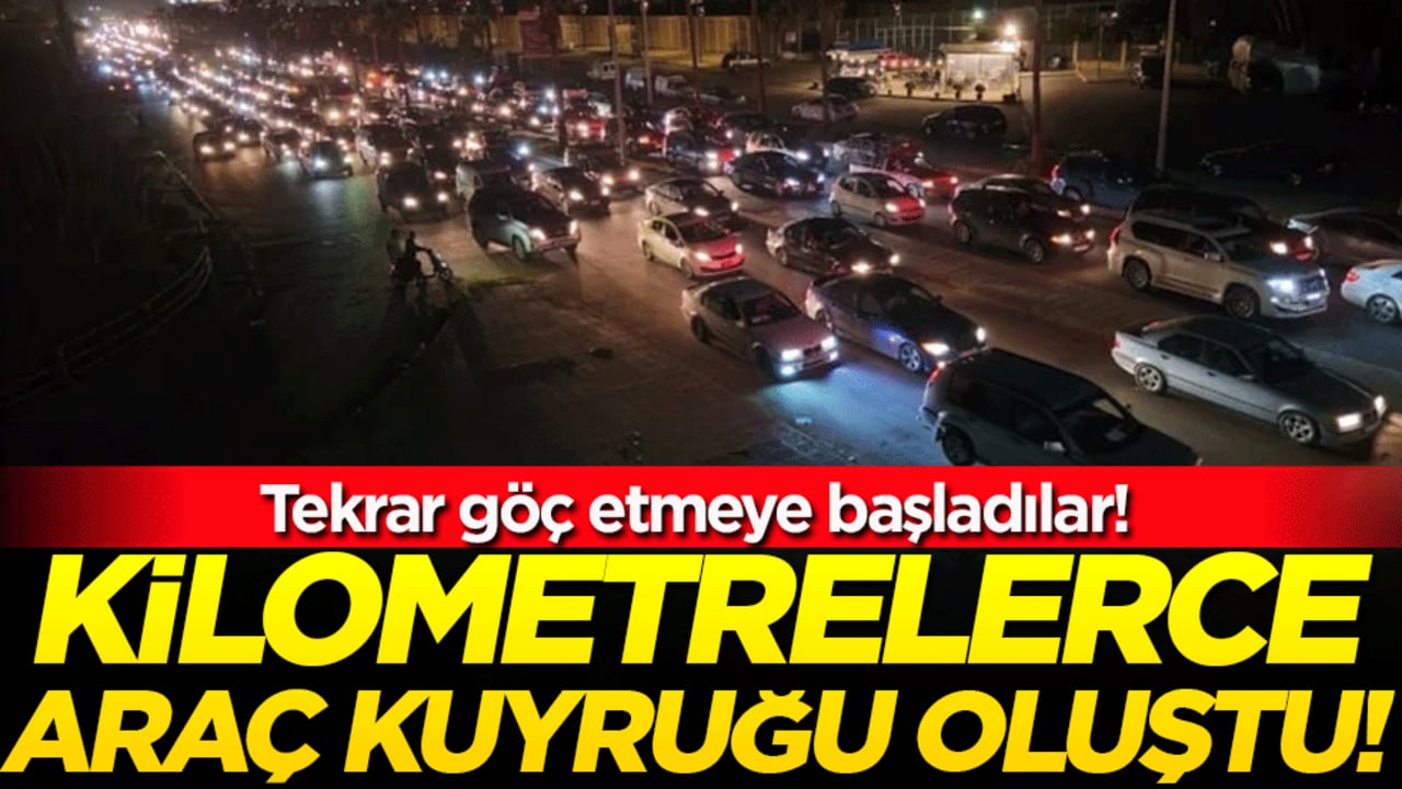 Tekrar göç etmeye başladılar! Kilometrelerce kuyruk oluşturdular!