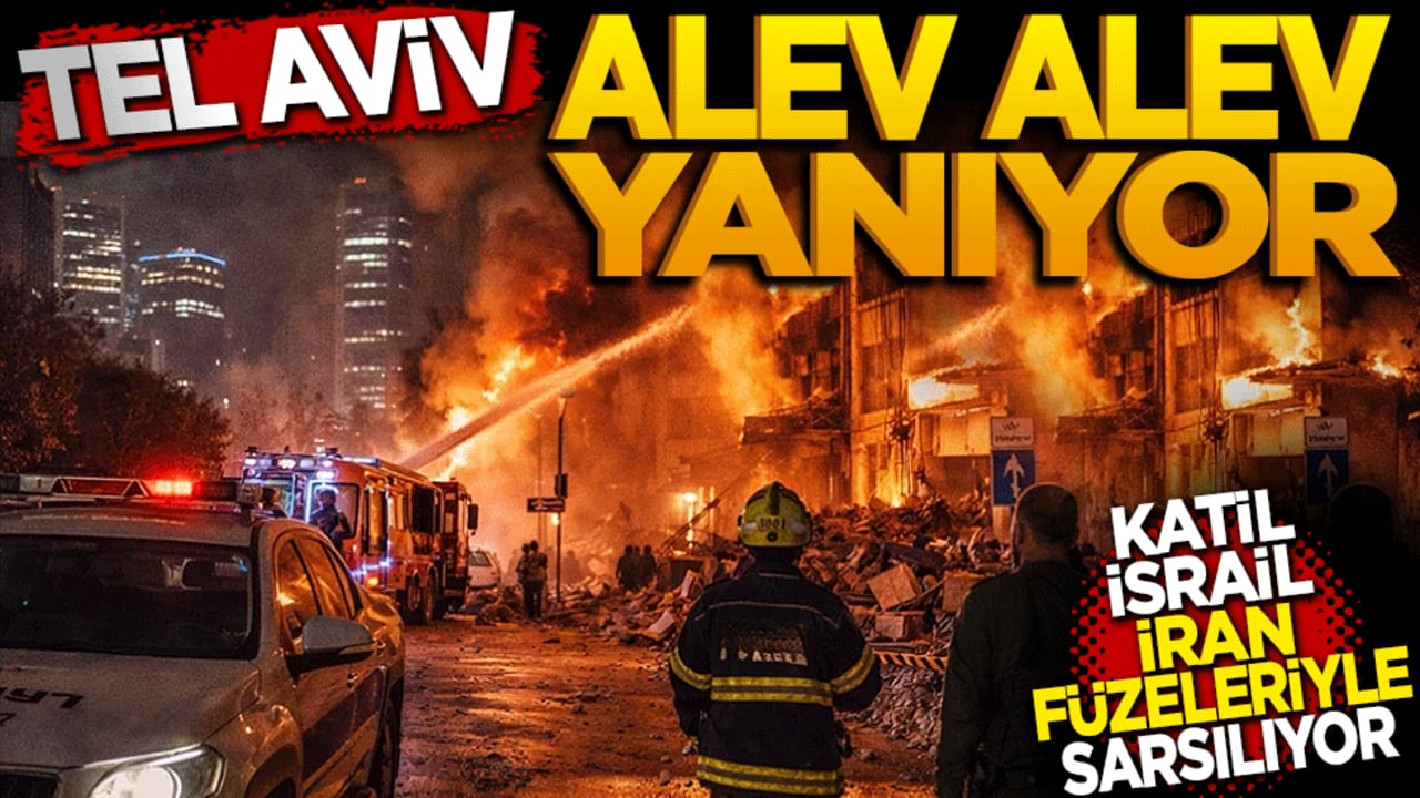 Tel Aviv Alev Alev: Katil İsrail İran füzeleriyle sarsılıyor!