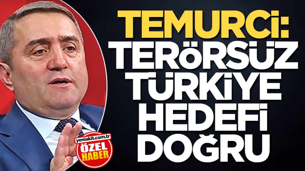 Temurci: Terörsüz Türkiye hedefi doğru