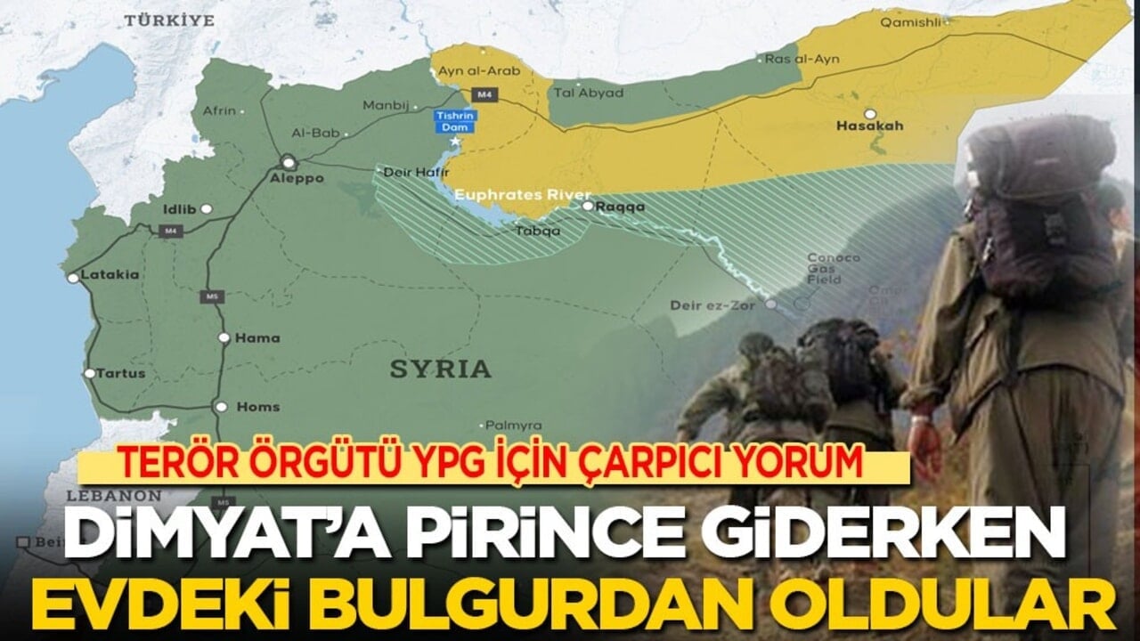 Terör örgütü YPG için çarpıcı yorum: Dimyat’a pirince giderken evdeki bulgurdan oldular