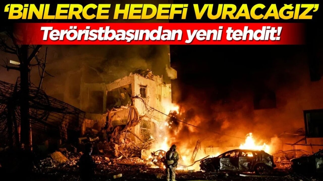 Teröristbaşından yeni tehdit! ‘Binlerce hedefi vuracağız’
