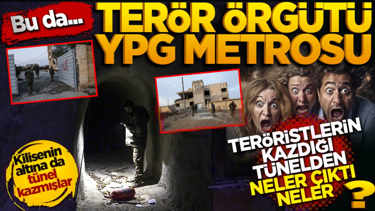 Teröristlerin kazdığı tünelden neler çıktı neler! Bu da Terör örgütü YPG metrosu
