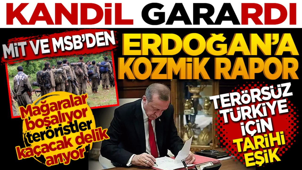Terörsüz Türkiye için tarihi eşik: MİT ve MSB’den Erdoğan’a kozmik rapor!