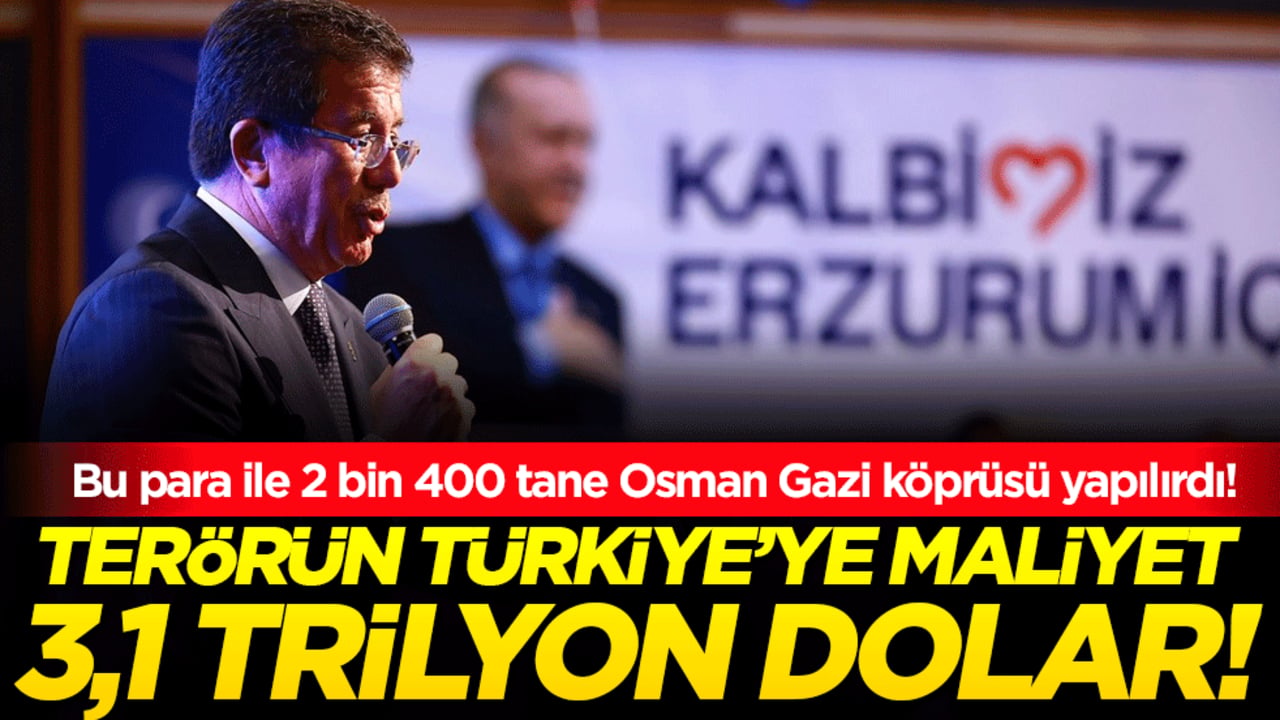 Terörün ülkeye maliyeti 3,1 trilyon dolar: Bu para ile 2 bin 400 tane Osman Gazi köprüsü yapılırdı