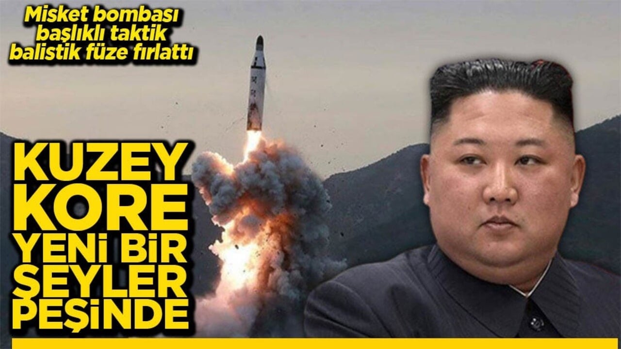 Test amacıyla misket bombası başlıklı taktik balistik füze fırlattı Kuzey Kore yeni bir şeyler peşinde