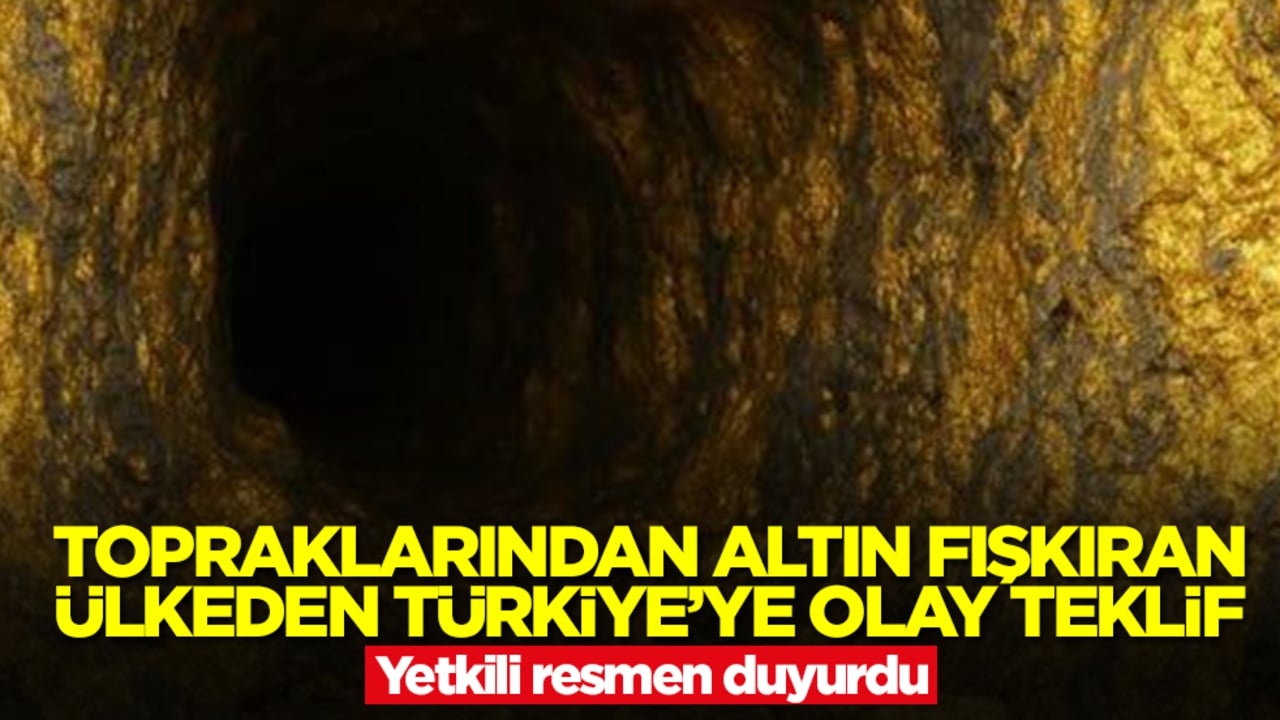 Topraklarından altın fışkıran ülkeden Türkiye'ye olay teklif! Yetkili resmen duyurdu