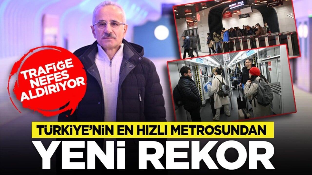 Trafiğe nefes aldırıyor: Türkiye’nin en hızlı metrosundan yeni rekor