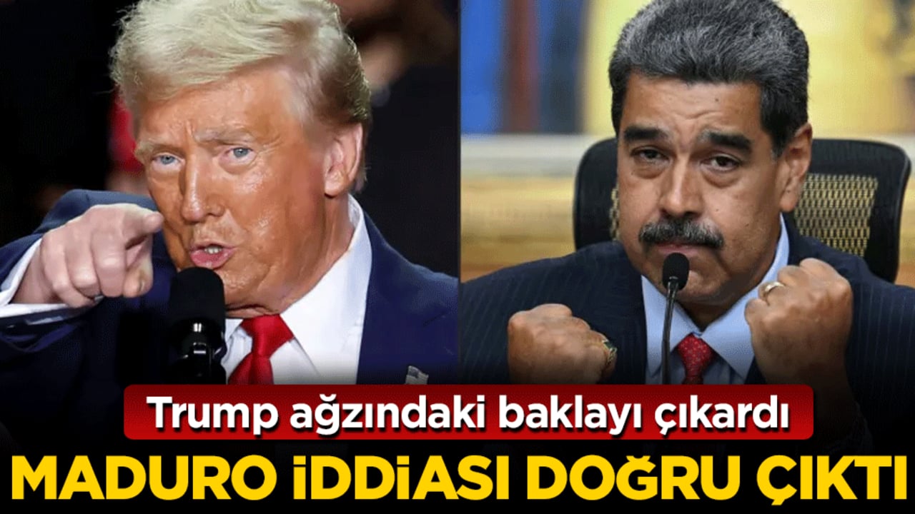 Trump ağzındaki baklayı çıkardı: Maduro iddiası doğru çıktı!