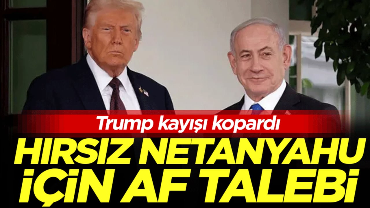 Trump kayışı kopardı: Hırsız Netanyahu için af talebi!