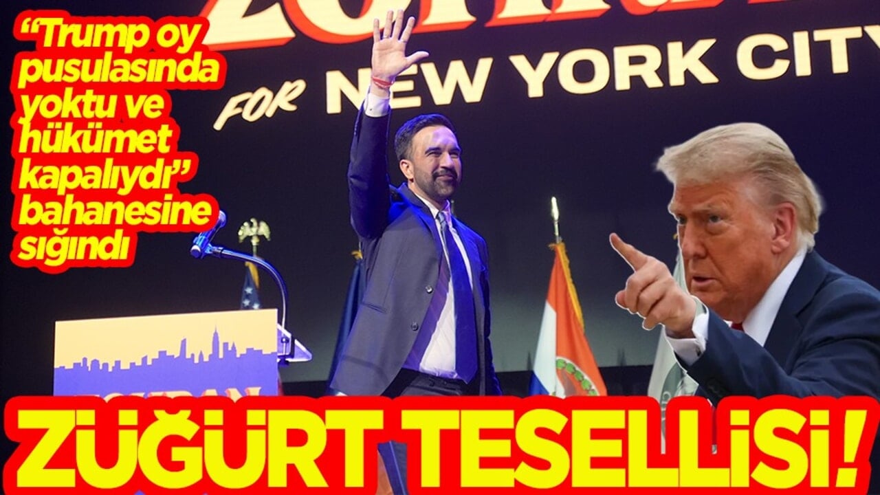 "Trump oy pusulasında yoktu ve hükümet kapalıydı" bahanesine sığındı. Züğürt tesellisi!