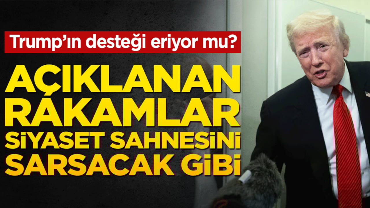 Trump’ın desteği eriyor mu? Açıklanan rakamlar siyaset sahnesini sarsacak gibi