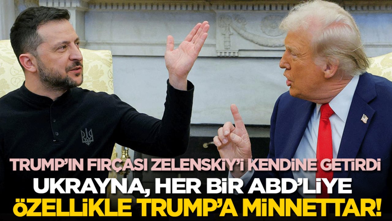 Trump’ın fırçası Zelenskiy’i kendine getirdi: Ukrayna, her bir ABD’liye özellikle Trump’a minnettar!