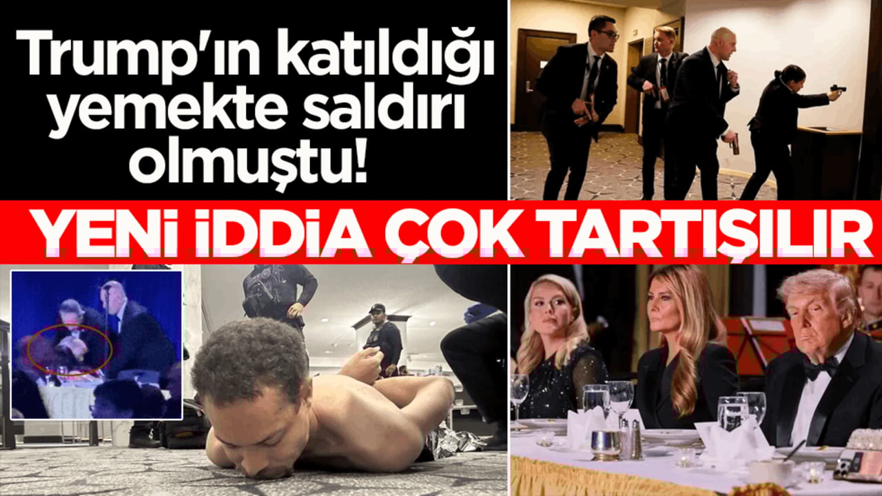 Trump'ın katıldığı yemekte saldırı olmuştu! Yeni iddia çok tartışılır