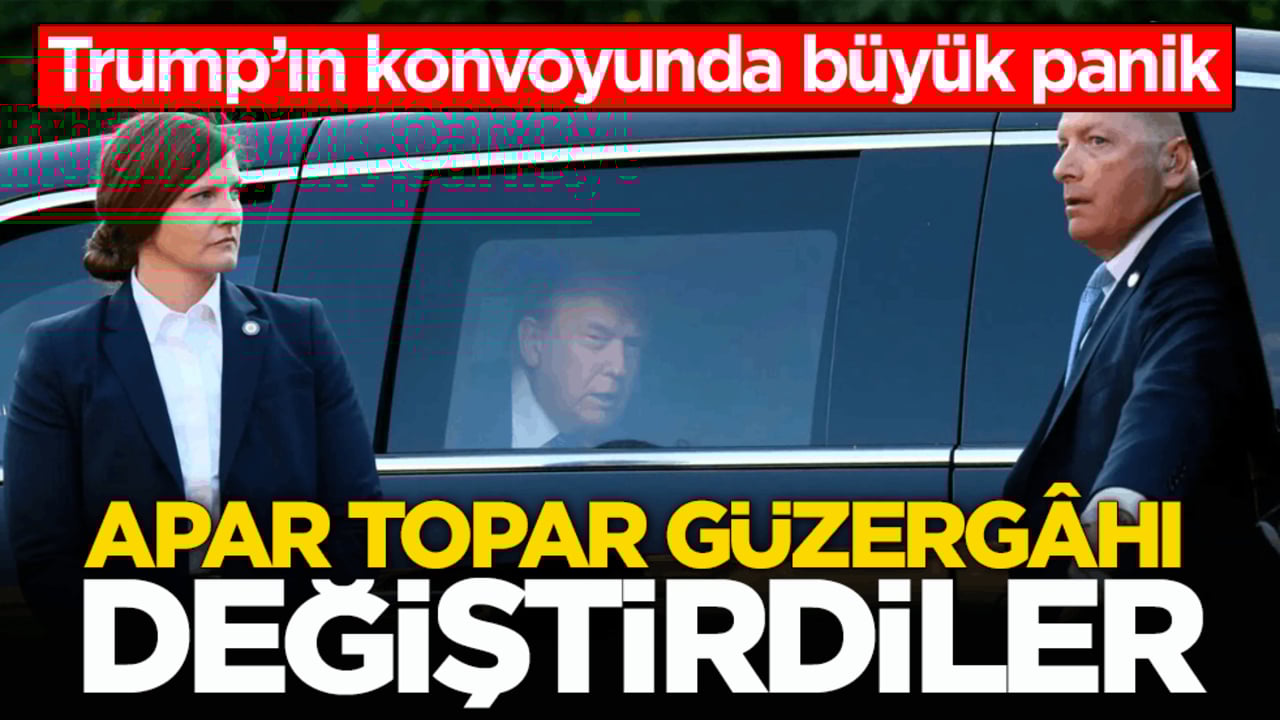 Trump’ın konvoyunda büyük panik! Apar topar güzergâhı değiştirdiler