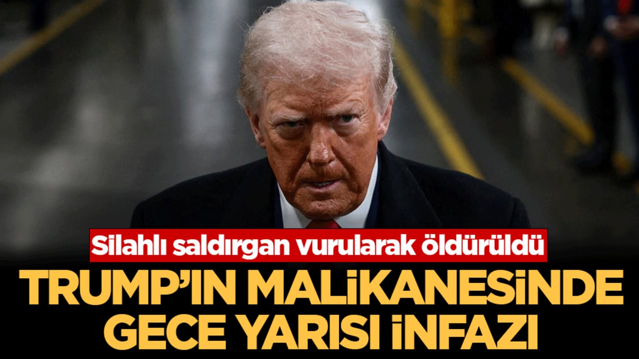 Trump'ın malikanesinde gece yarısı infazı: Silahlı saldırgan vurularak öldürüldü