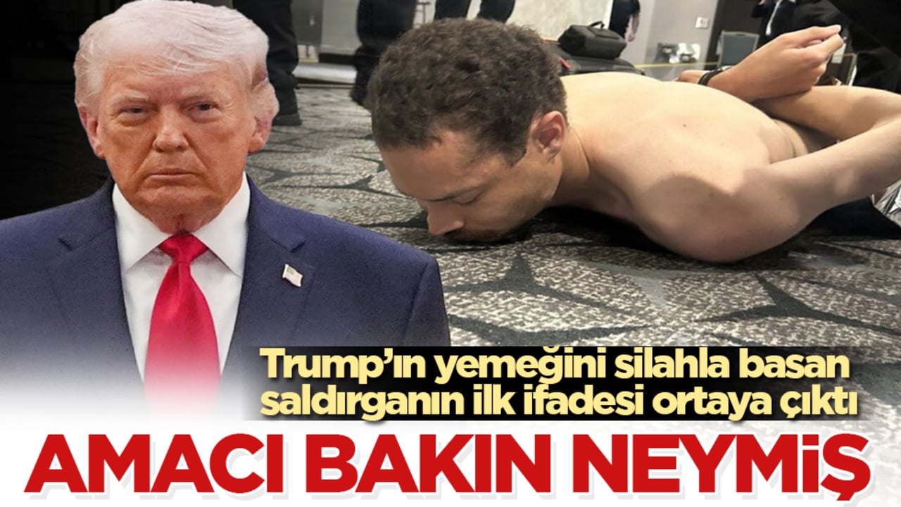 Trump’ın yemeğini silahla basan saldırganın ilk ifadesi ortaya çıktı! Amacı bakın neymiş