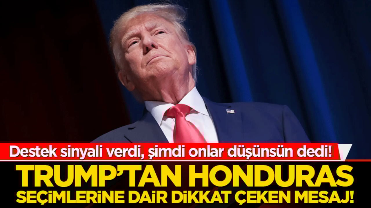 Trump’tan Honduras seçimlerine dair dikkat çeken mesaj! Destek sinyali verdi