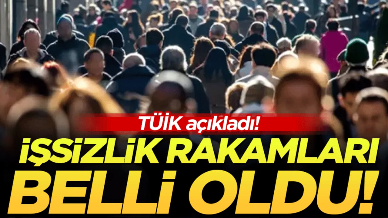 TÜİK duyurdu: İşsizlik rakamları belli oldu!