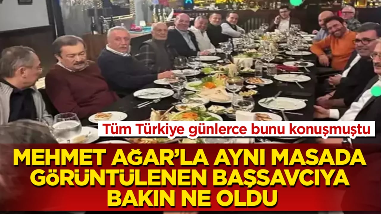 Tüm Türkiye günlerce bunu konuşmuştu! Mehmet Ağar’la aynı masada görüntülenen başsavcıya bakın ne oldu