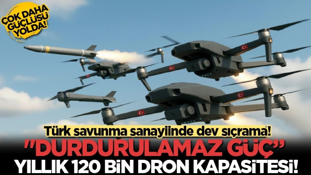 Türk savunma sanayiinde seri üretim rekoru: Yıllık 120 bin dron kapasitesine ulaşıldı!