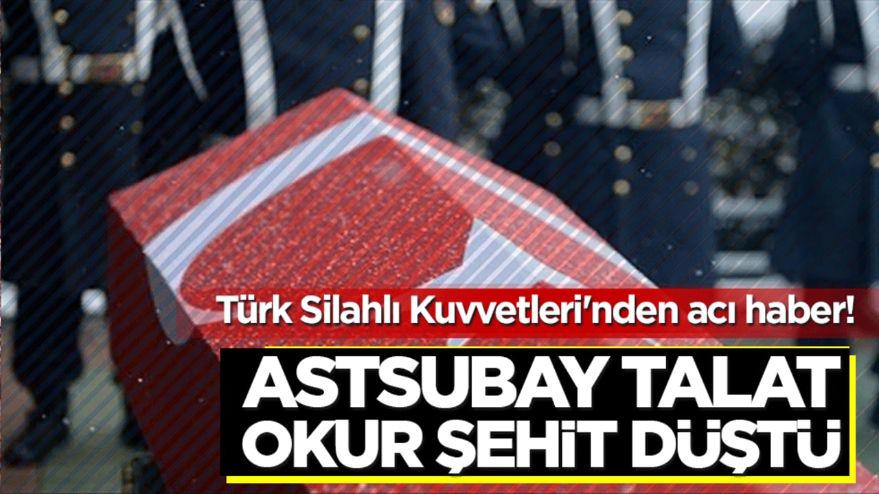 Türk Silahlı Kuvvetleri'nden acı haber! Rahatsızlanan Astsubay Talat Okur şehit düştü