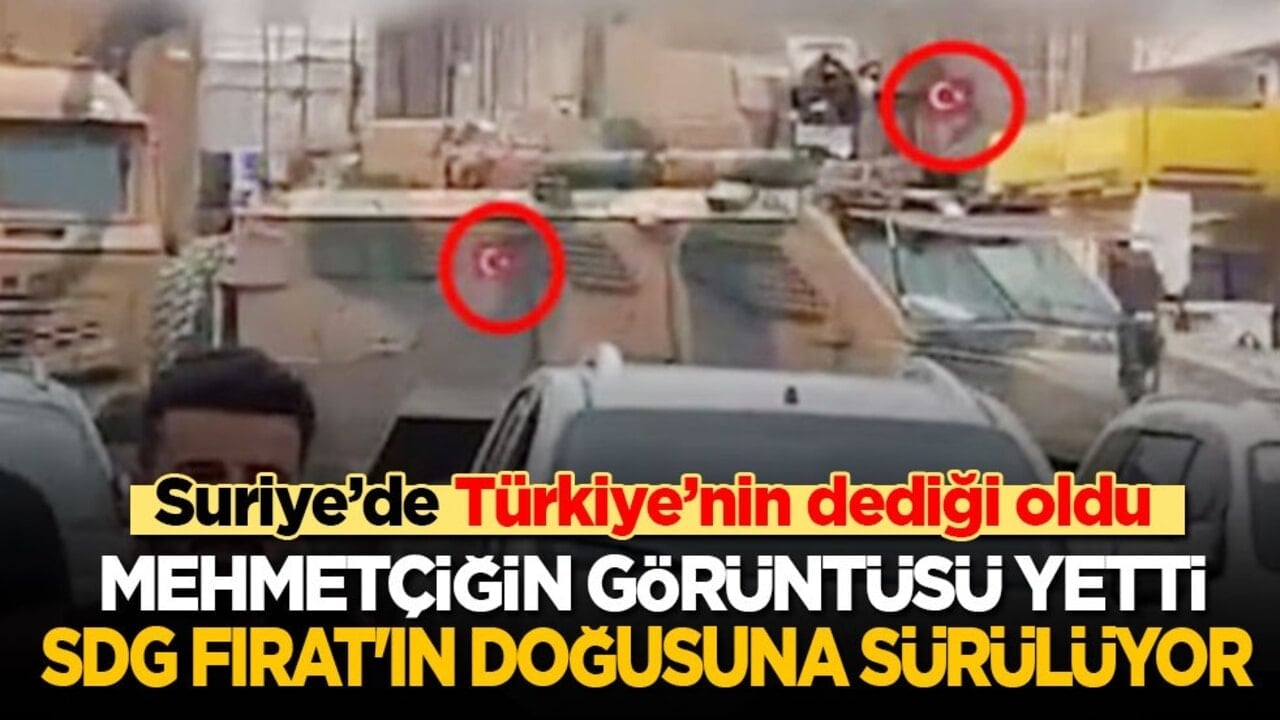 Türk zırhlısının görüntüsü yetti: SDG Fırat'ın doğusuna sürülüyor