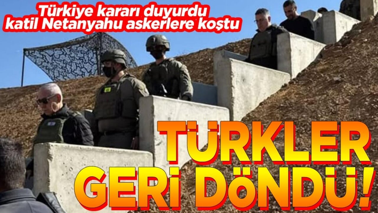 Türkiye kararı duyurdu, katil Netanyahu askerlere koştu. Türkler geri döndü!