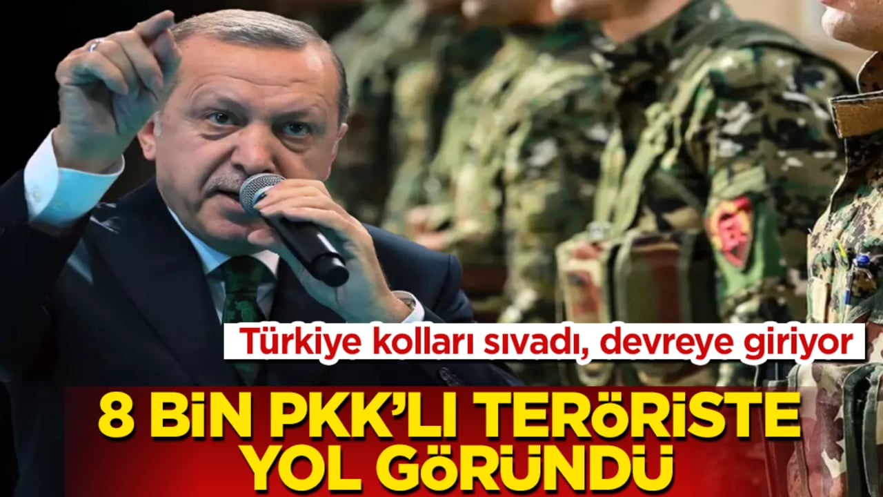 Türkiye kolları sıvadı, devreye giriyor! 8 bin PKK’lı teröriste yol göründü