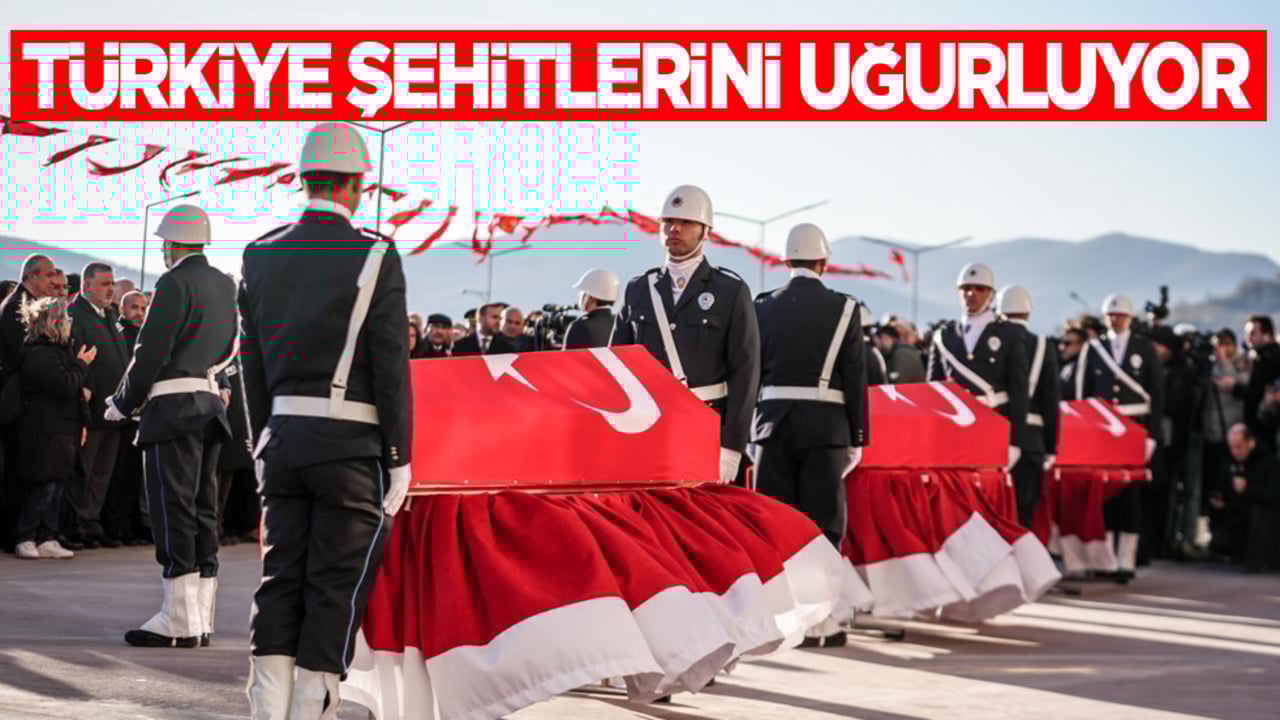 Türkiye şehitlerini uğurluyor!