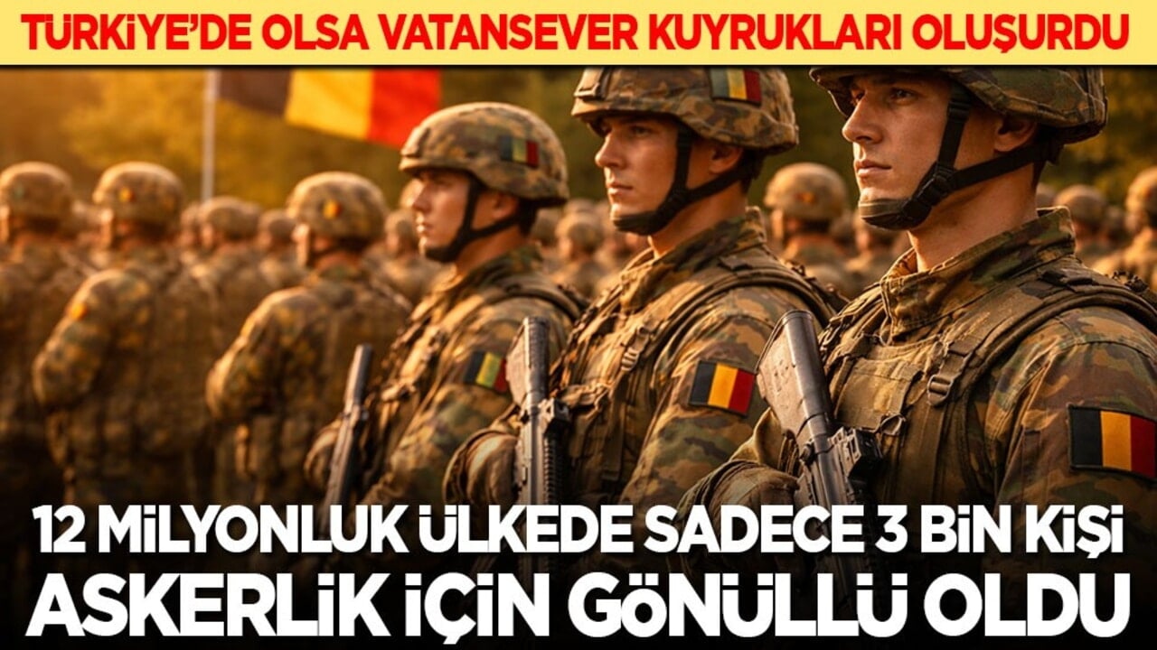 Türkiye’de olsa vatansever kuyrukları oluşurdu: 12 milyonluk ülkede askerlik için sadece 3 bin kişi gönüllü oldu