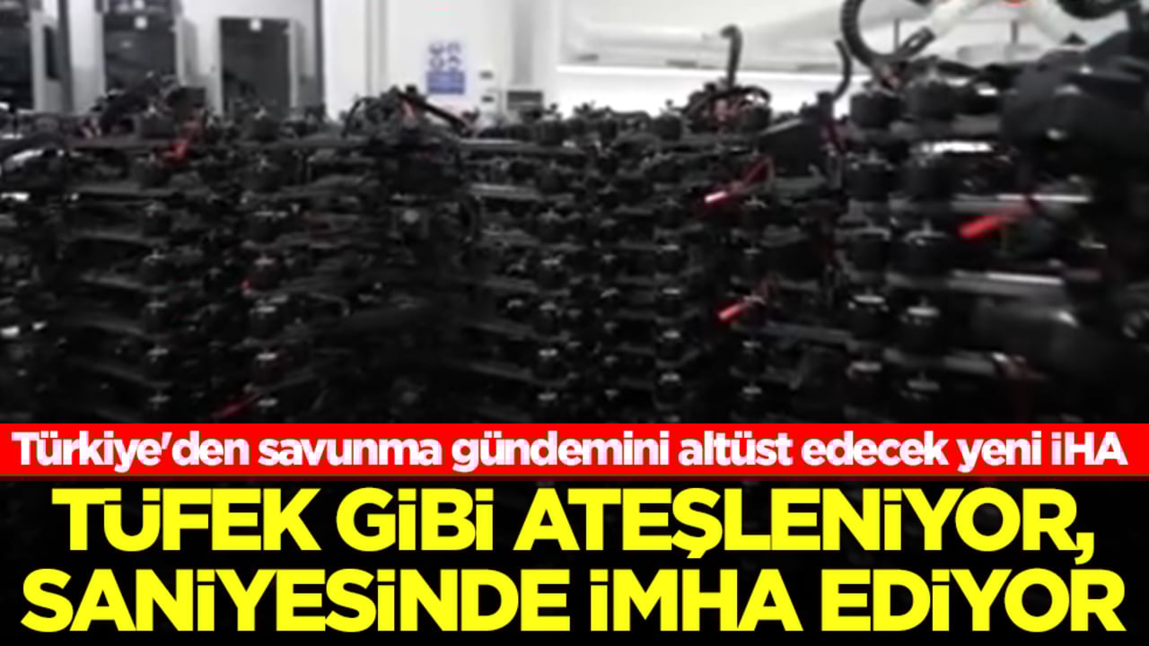 Türkiye'den savunma gündemini altüst edecek yeni İHA: Tüfek gibi ateşleniyor, saniyesinde imha ediyor