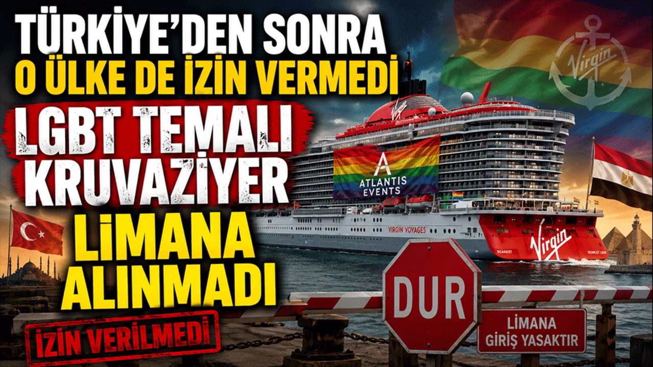 Türkiye'den sonra o ülke de izin vermedi! LGBT temalı kruvaziyer limana alınmadı