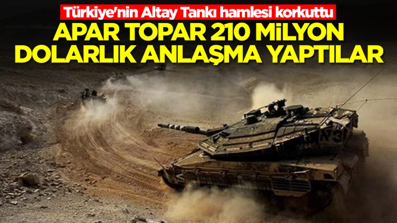 Türkiye'nin Altay Tankı hamlesi korkuttu: Apar topar 210 milyon dolarlık anlaşma yaptılar