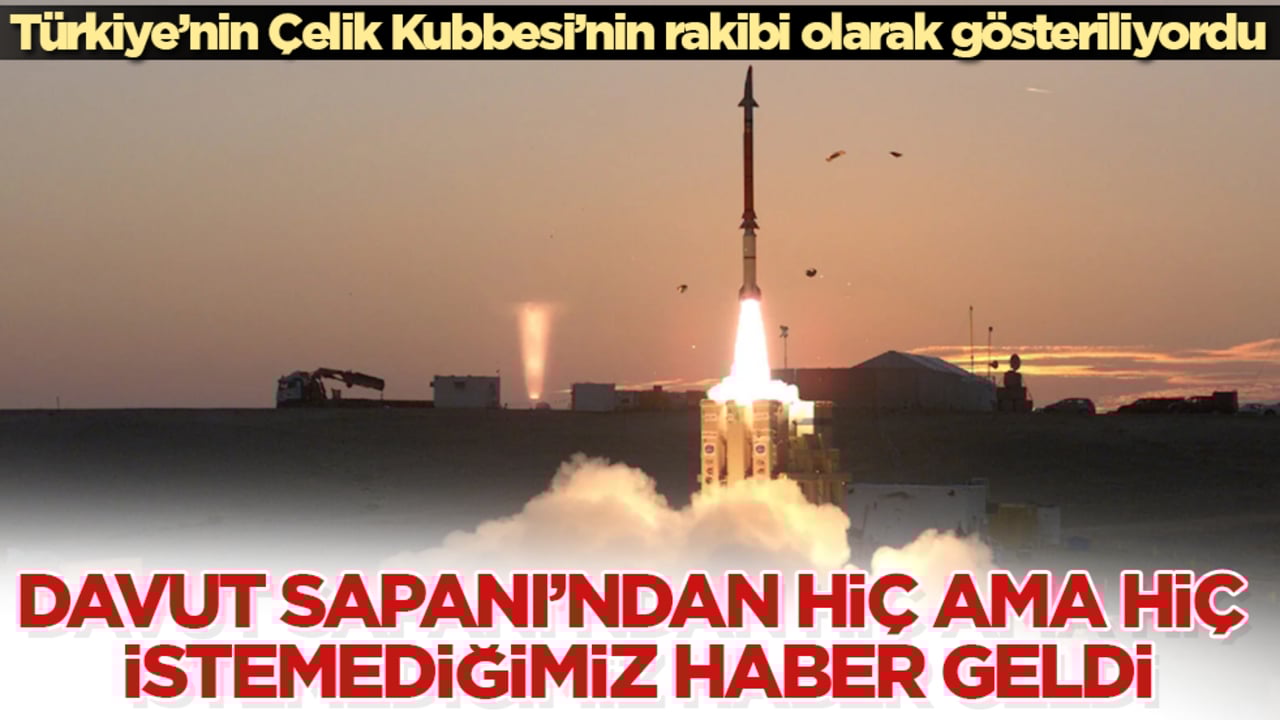 Türkiye’nin dünyayı hayran bırakan Çelik Kubbesi’nin rakibi olarak gösteriliyordu! Davut Sapanı’ndan hiç ama hiç istemediğimiz haber geldi