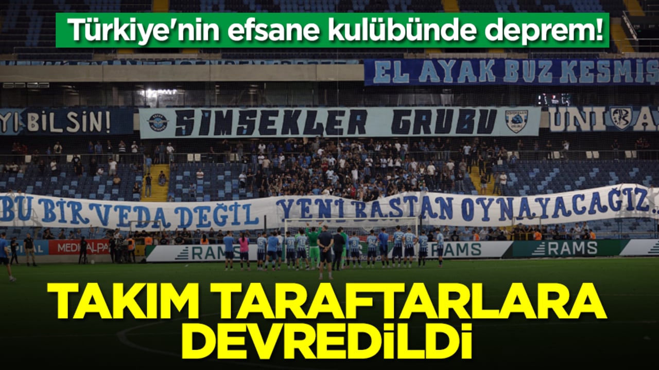 Türkiye'nin efsane kulübünde deprem! Takım taraftarlara devredildi